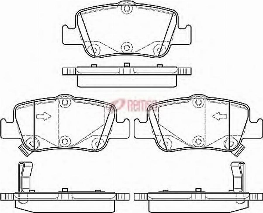 Metzger 1356.02 - Тормозные колодки, дисковые, комплект autodnr.net