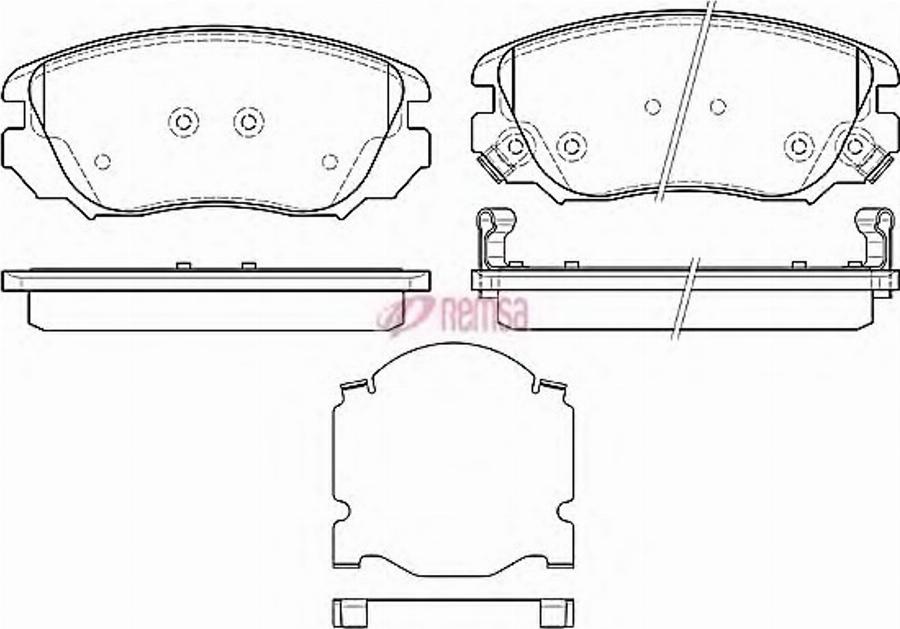 Metzger 1385.02 - Тормозные колодки, дисковые, комплект avtokuzovplus.com.ua