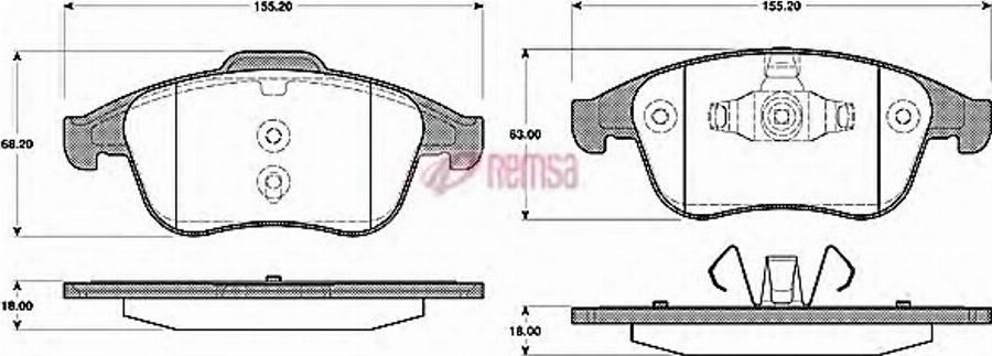 Metzger 138900 - Гальмівні колодки, дискові гальма autocars.com.ua