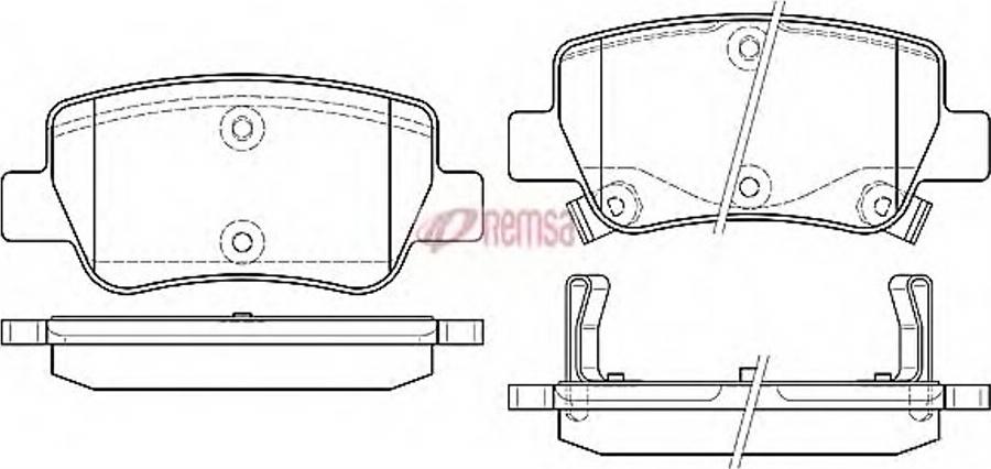 Metzger 140302 - Тормозные колодки, дисковые, комплект avtokuzovplus.com.ua