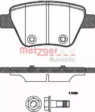 Metzger 1420.00 - Гальмівні колодки, дискові гальма autocars.com.ua