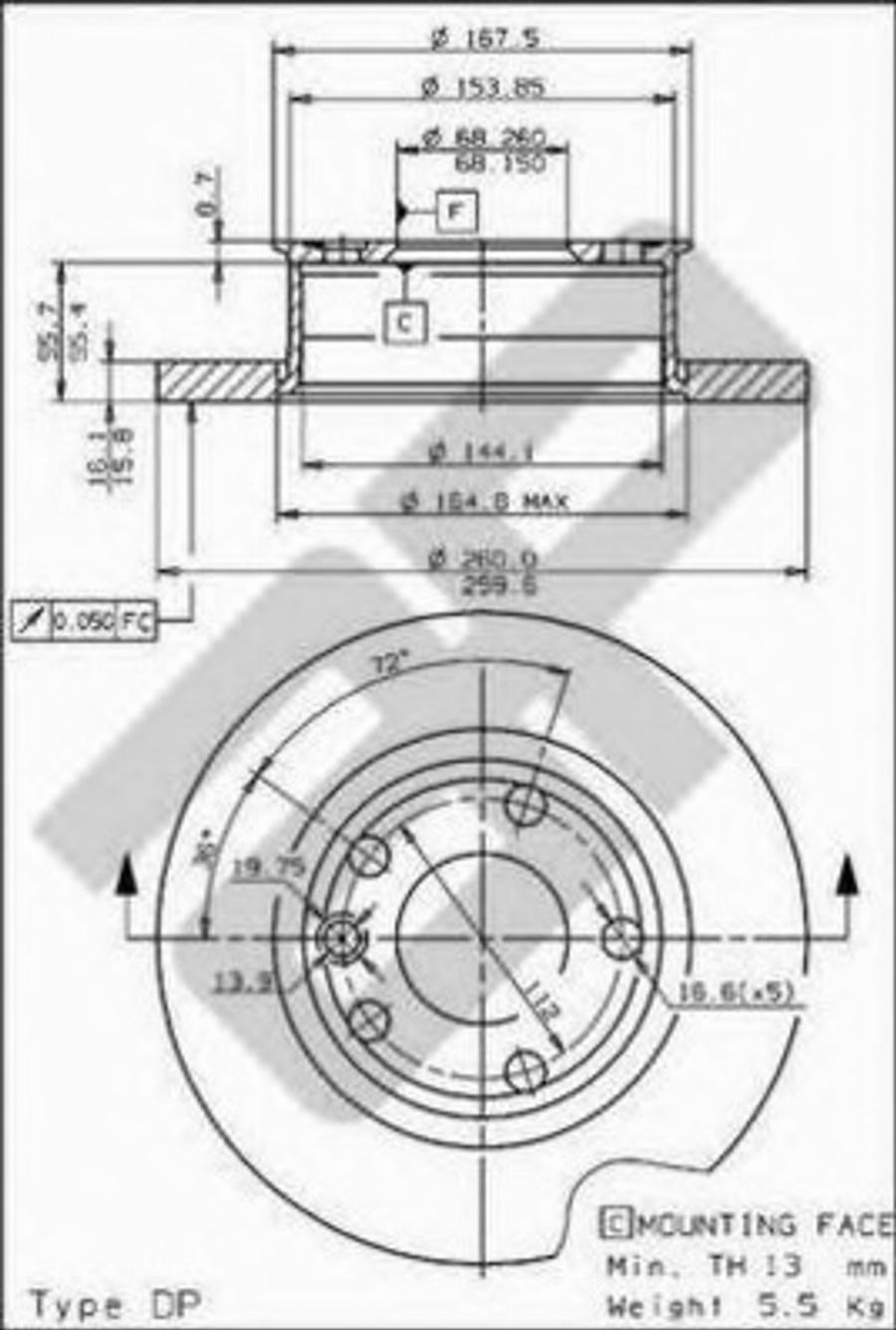 Metzger 14353 - Тормозной диск autodnr.net