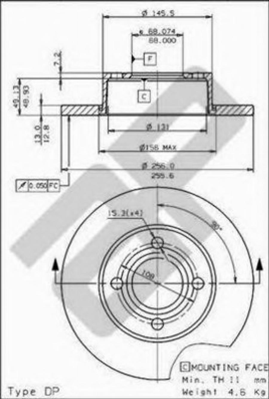 Metzger 14432 - Тормозной диск avtokuzovplus.com.ua