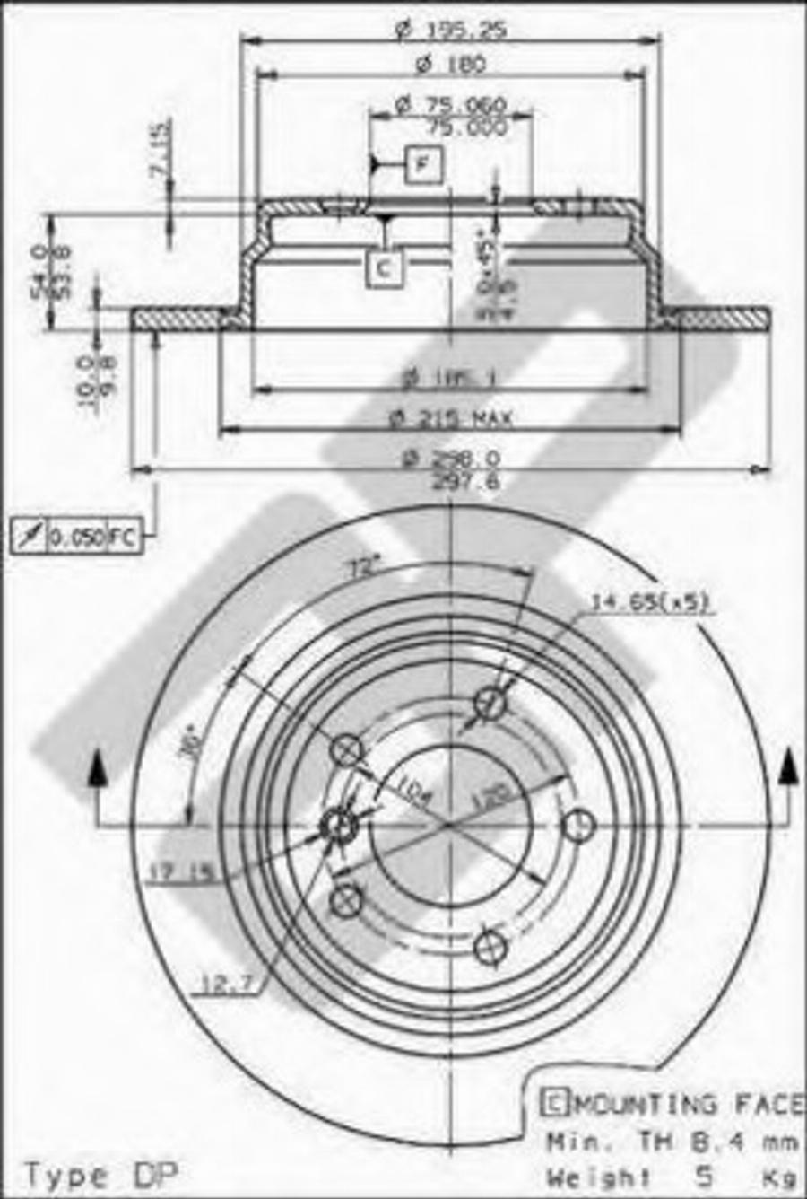 Metzger 14642V - Тормозной диск autodnr.net