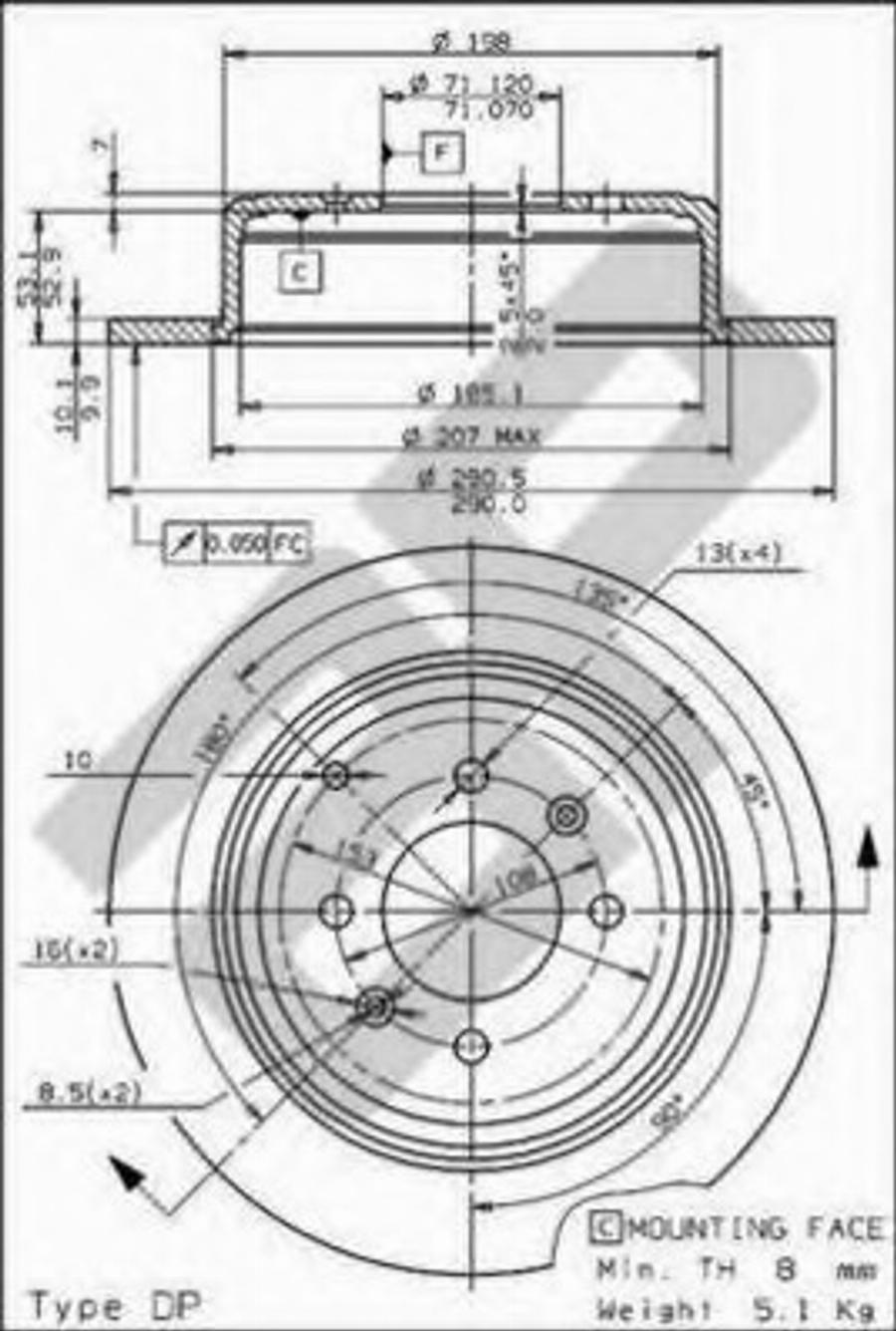 Metzger 14647 - Тормозной диск avtokuzovplus.com.ua