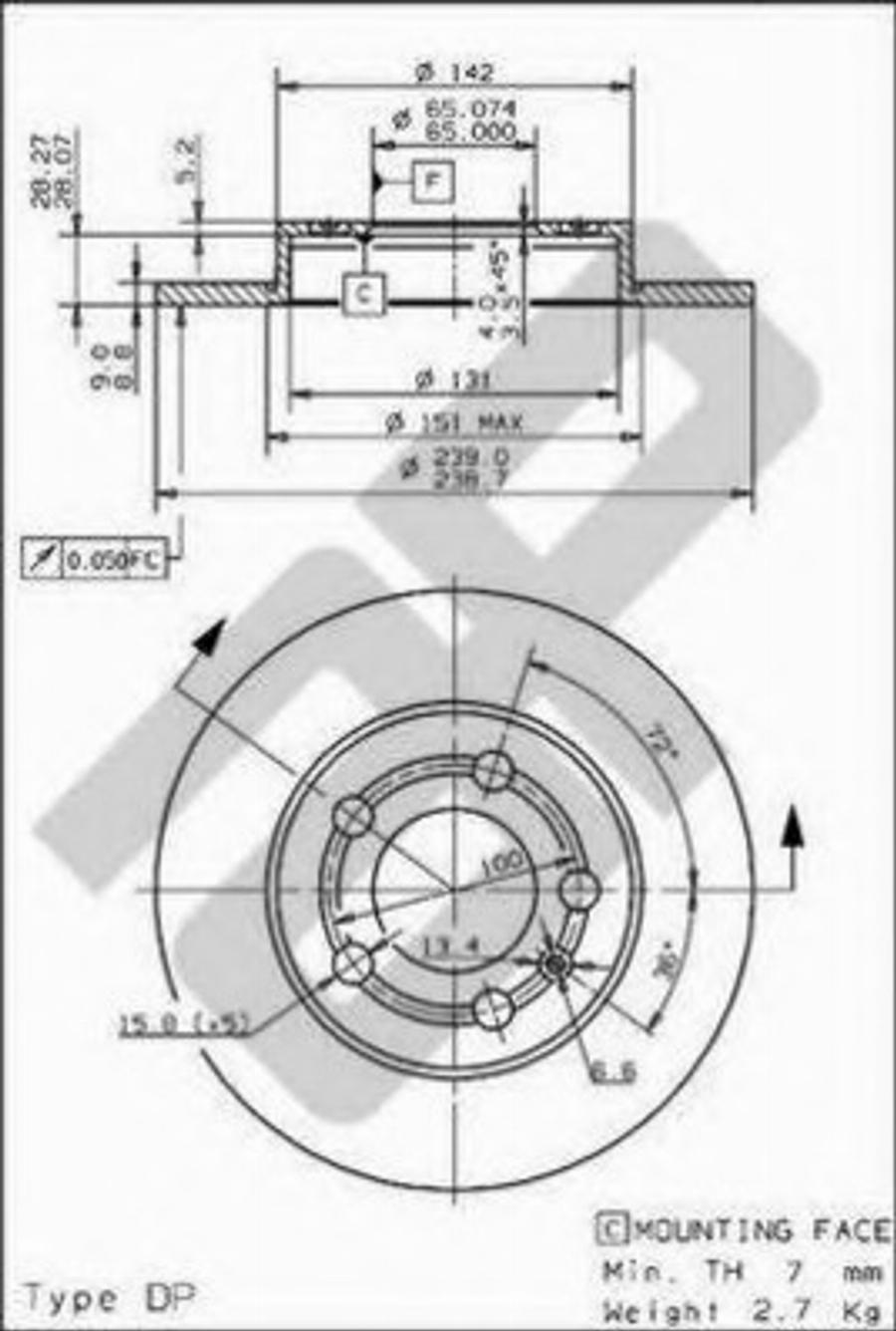 Metzger 14841 V - Тормозной диск avtokuzovplus.com.ua