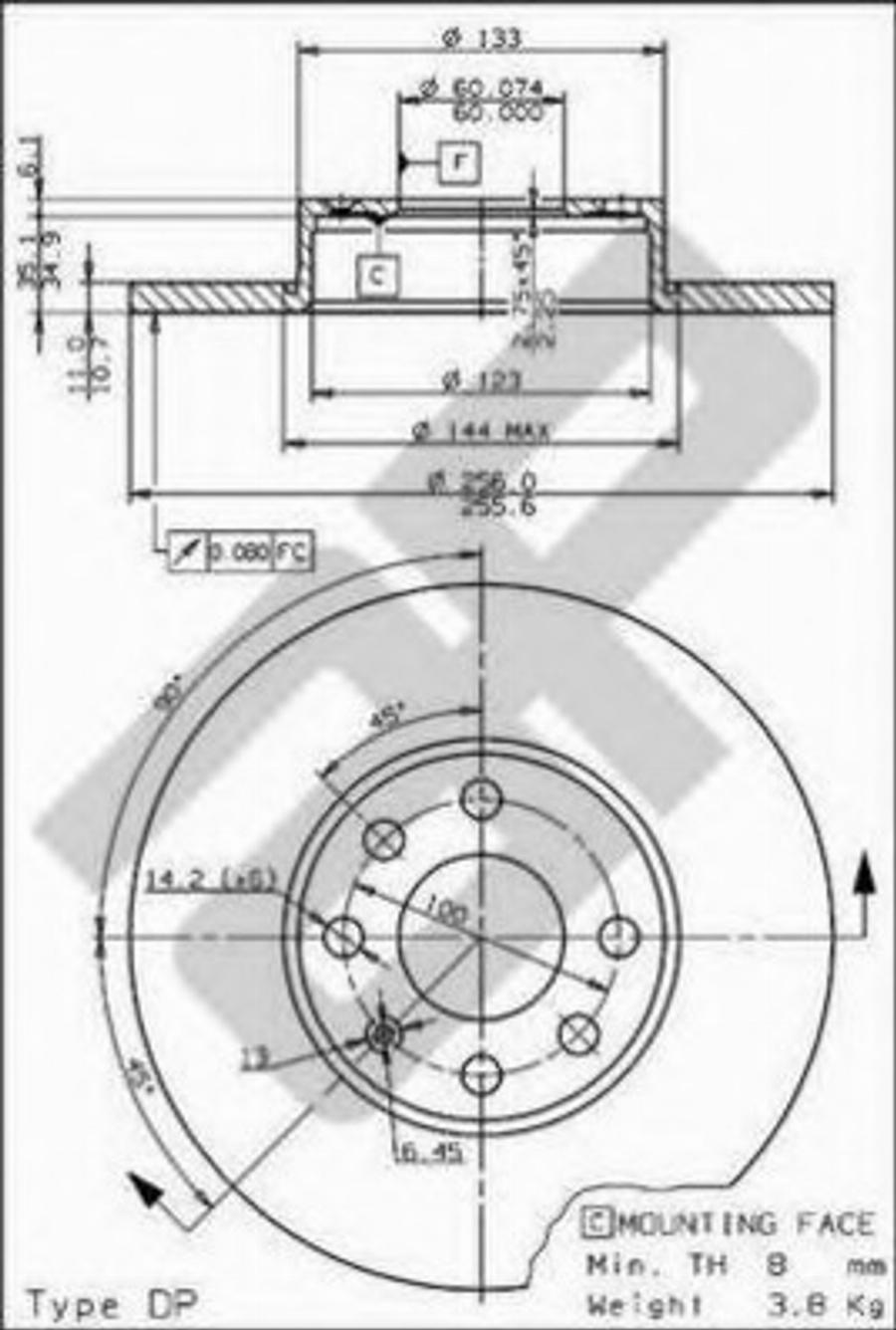 Metzger 15374 - Гальмівний диск autocars.com.ua