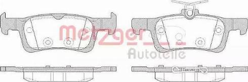 Metzger 1170799 - Тормозные колодки, дисковые, комплект avtokuzovplus.com.ua