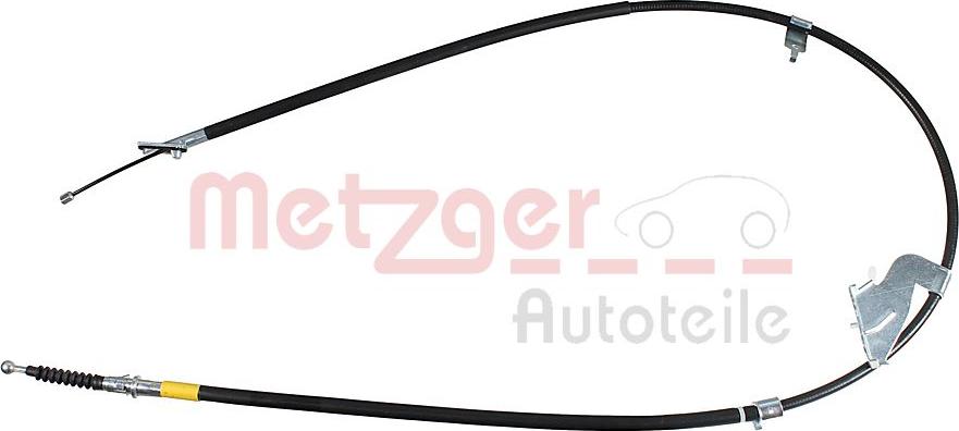 Metzger 17.1101 - Трос, гальмівна система autocars.com.ua