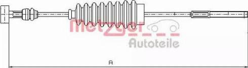 Metzger 17.1417 - Трос, гальмівна система autocars.com.ua