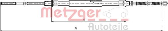 Metzger 19.102E - Тросик, cтояночный тормоз avtokuzovplus.com.ua