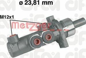 Metzger 202-280 - Главный тормозной цилиндр autodnr.net