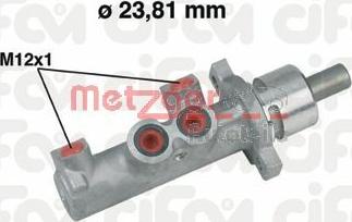 Metzger 202-366 - Главный тормозной цилиндр avtokuzovplus.com.ua