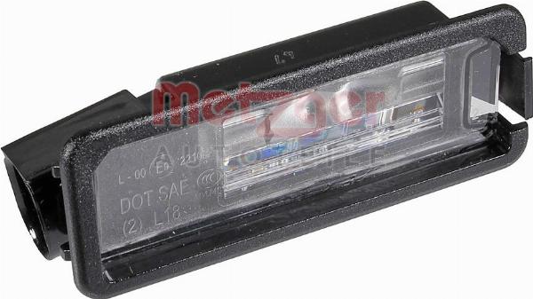 Metzger 2080286 - Ліхтар освітлення номерного знака autocars.com.ua
