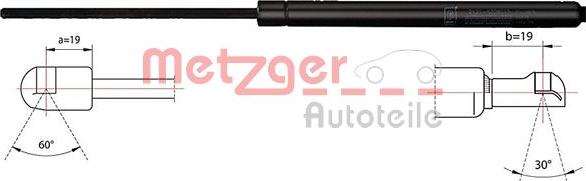 Metzger 2110418 - Газова пружина, кришка багажник autocars.com.ua