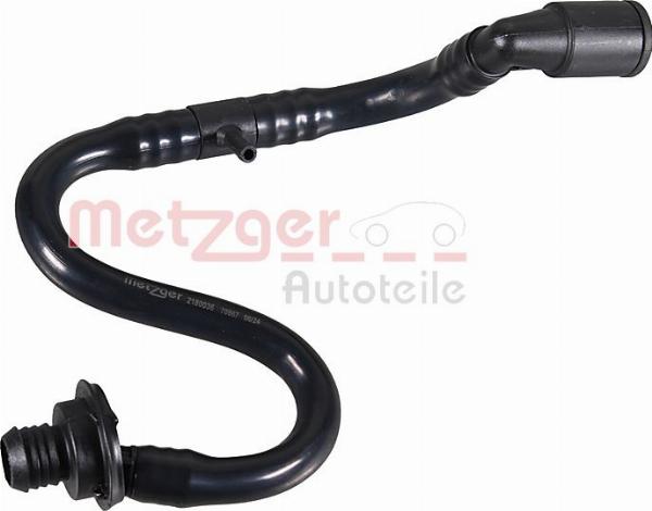 Metzger 2180036 - Вакуумний провід, підсилювач гальмівного механізму autocars.com.ua