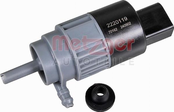Metzger 2220119 - Водяний насос, система очищення фар autocars.com.ua