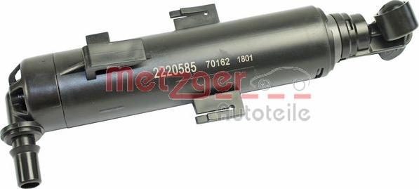 Metzger 2220585 - Розпилювач, форсунка, система очищення фар autocars.com.ua