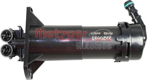 Metzger 2220593 - Распылитель, форсунка, система очистки фар autodnr.net