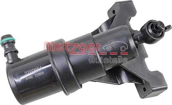 Metzger 2220664 - Розпилювач, форсунка, система очищення фар autocars.com.ua