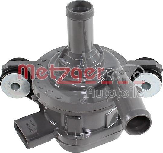 Metzger 2221122 - Додатковий водяний насос autocars.com.ua