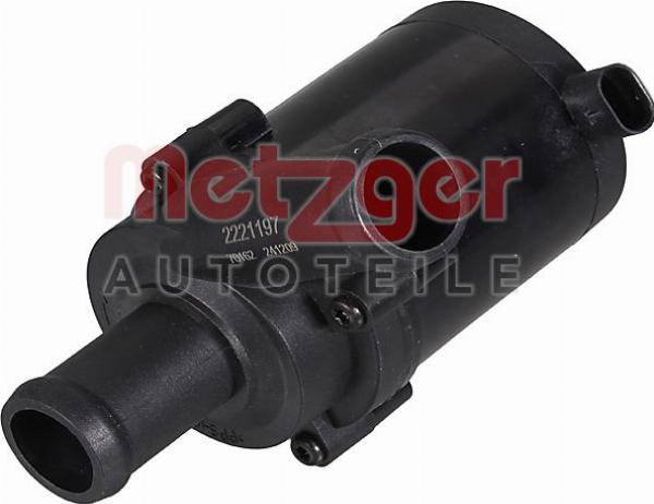 Metzger 2221197 - Додатковий водяний насос autocars.com.ua