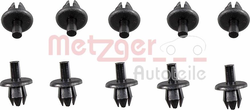 Metzger 2280012 - Зажим, молдинг / захисна накладка autocars.com.ua