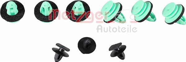 Metzger 2280089 - Комплект кліпс, внутрішнє оздоблення салону autocars.com.ua