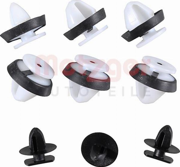 Metzger 2280090 - Комплект кліпс, внутрішнє оздоблення салону autocars.com.ua