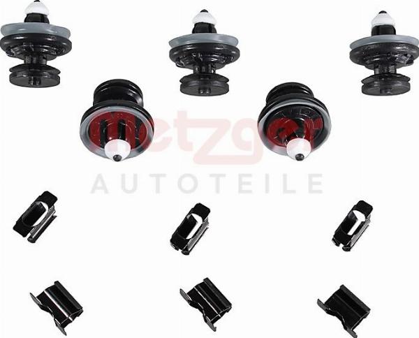 Metzger 2280102 - Комплект кліпс, внутрішнє оздоблення салону autocars.com.ua
