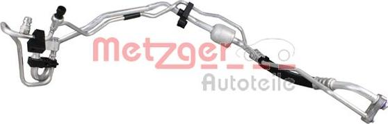 Metzger 2360109 - Трубопровід високого / низького тиску, кондиціонер autocars.com.ua