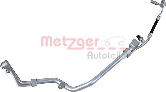 Metzger 2360125 - Трубопровід високого / низького тиску, кондиціонер autocars.com.ua