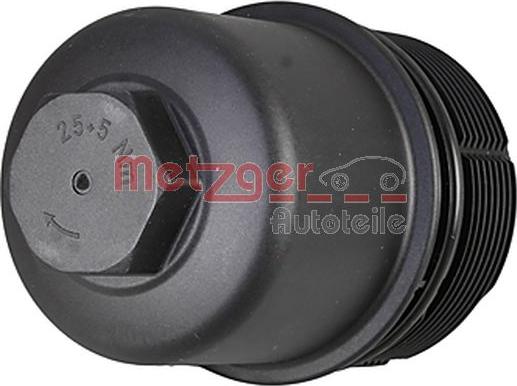 Metzger 2370064 - Кришка, корпус масляного фільтра autocars.com.ua