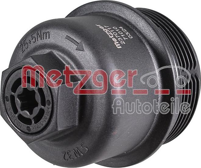 Metzger 2370117 - Кришка, корпус масляного фільтра autocars.com.ua