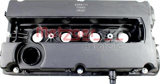 Metzger 2389111 - Кришка головки циліндра autocars.com.ua