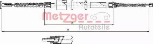 Metzger 241.2 - Трос, гальмівна система autocars.com.ua