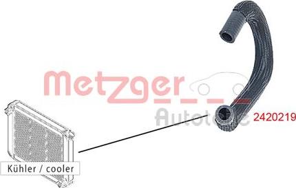 Metzger 2420219 - Шланг радиатора avtokuzovplus.com.ua