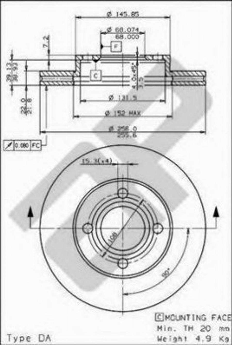 Metzger 24204 - Тормозной диск avtokuzovplus.com.ua