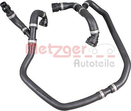 Metzger 2421349 - Шланг радіатора autocars.com.ua