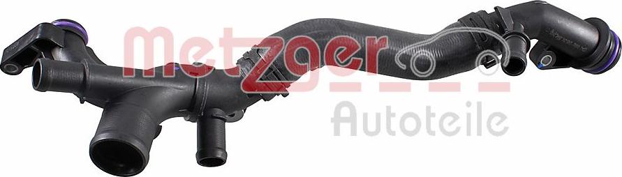 Metzger 2421643 - Шланг радіатора autocars.com.ua