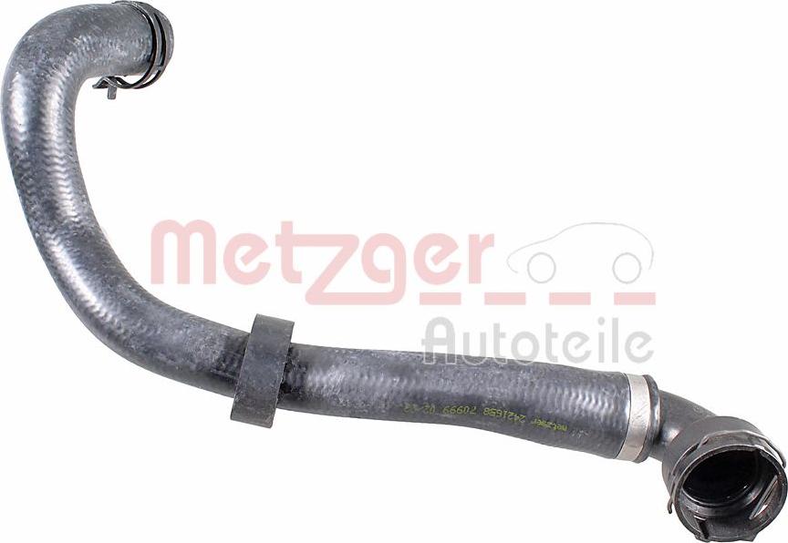 Metzger 2421658 - Шланг радіатора autocars.com.ua