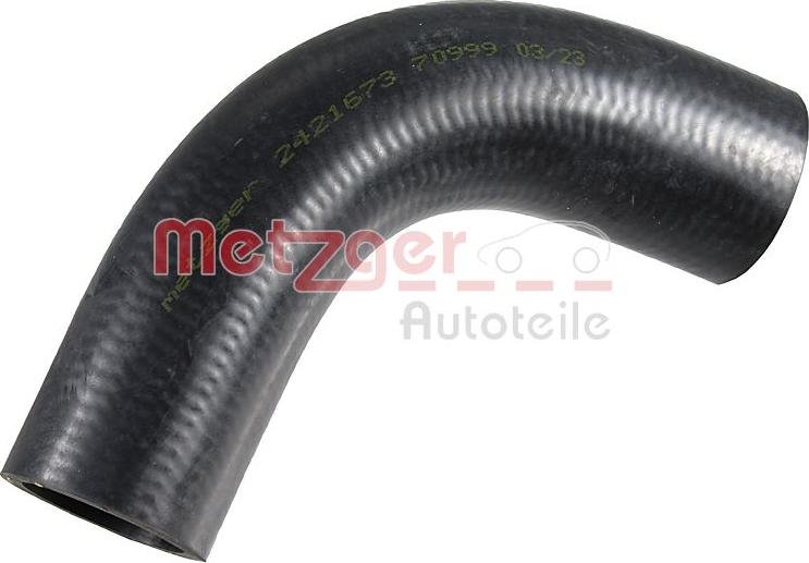 Metzger 2421673 - Шланг радіатора autocars.com.ua