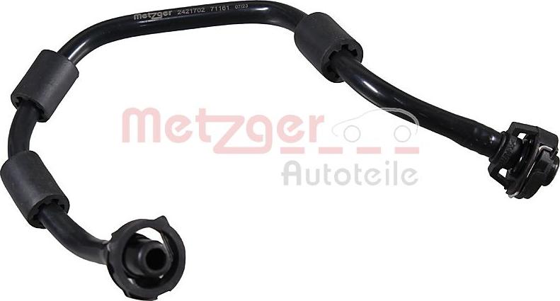 Metzger 2421702 - Шланг радіатора autocars.com.ua