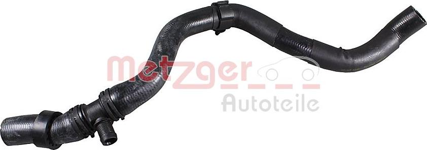 Metzger 2421752 - Шланг радіатора autocars.com.ua