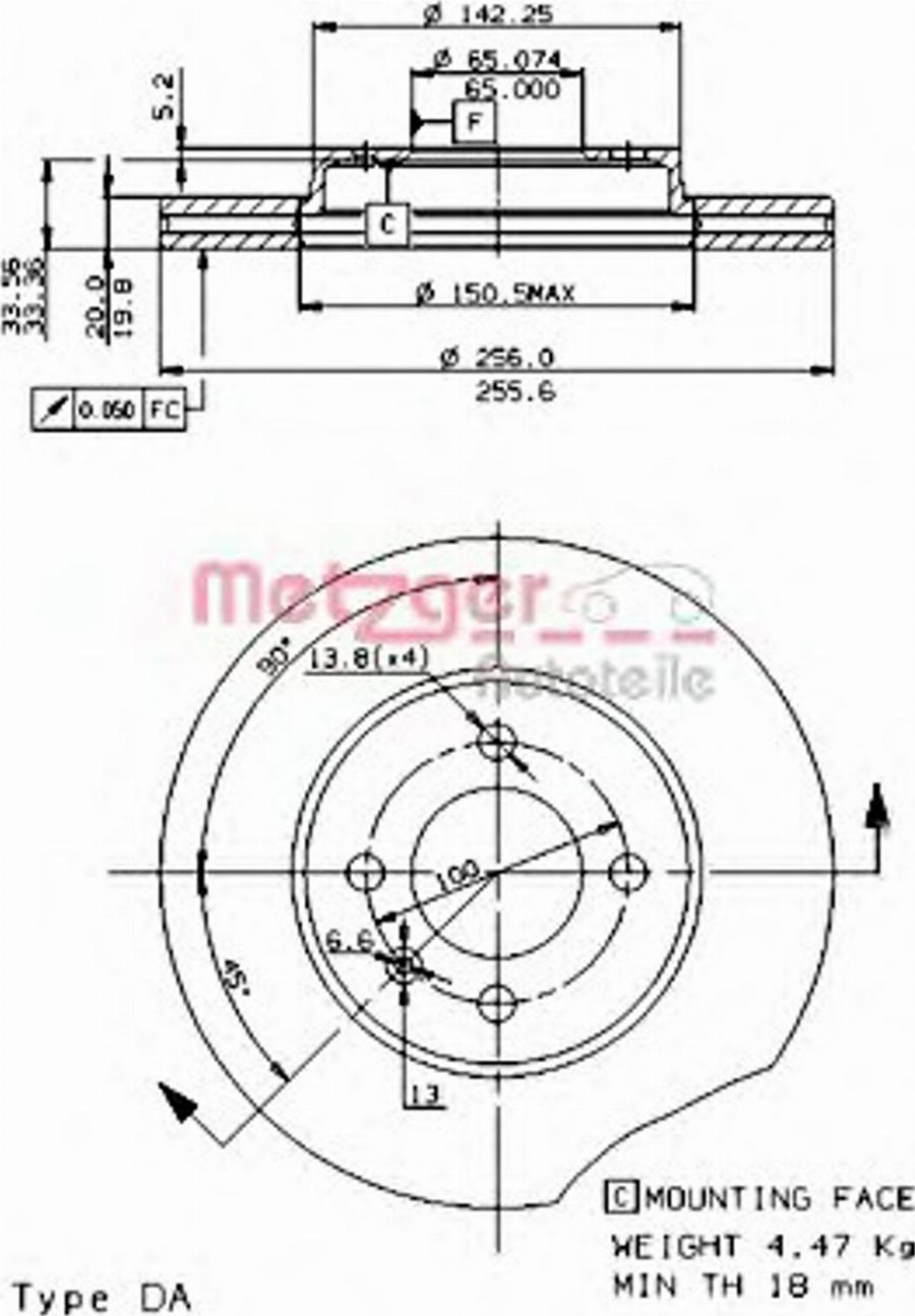 Metzger 24217E - Тормозной диск autodnr.net