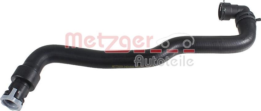 Metzger 2421805 - Шланг радіатора autocars.com.ua