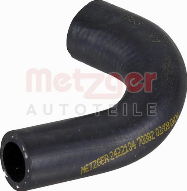 Metzger 2422134 - Шланг радіатора autocars.com.ua