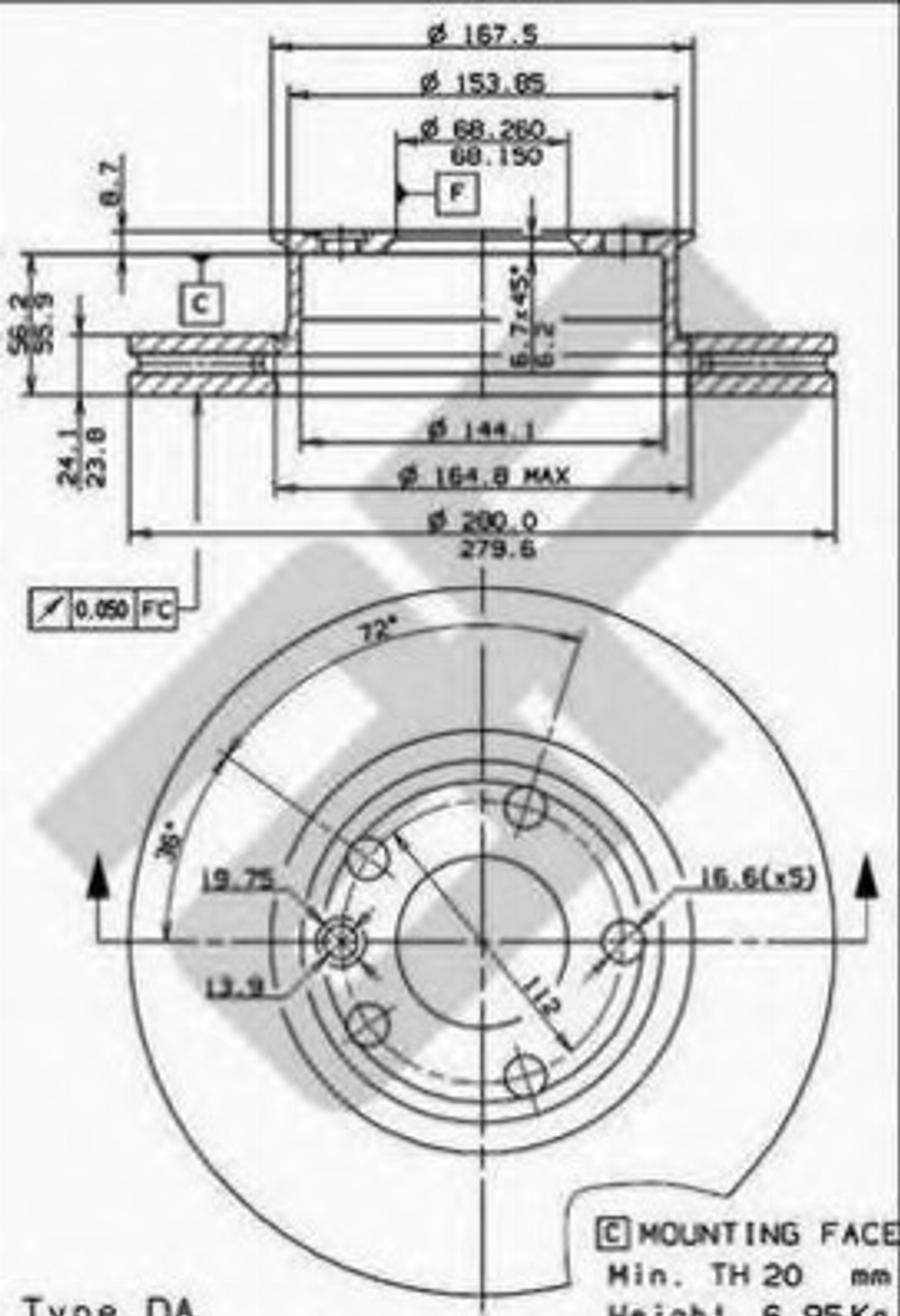 Metzger 24357 - Тормозной диск autodnr.net