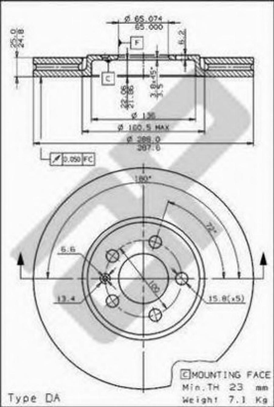 Metzger 24586 - Тормозной диск avtokuzovplus.com.ua