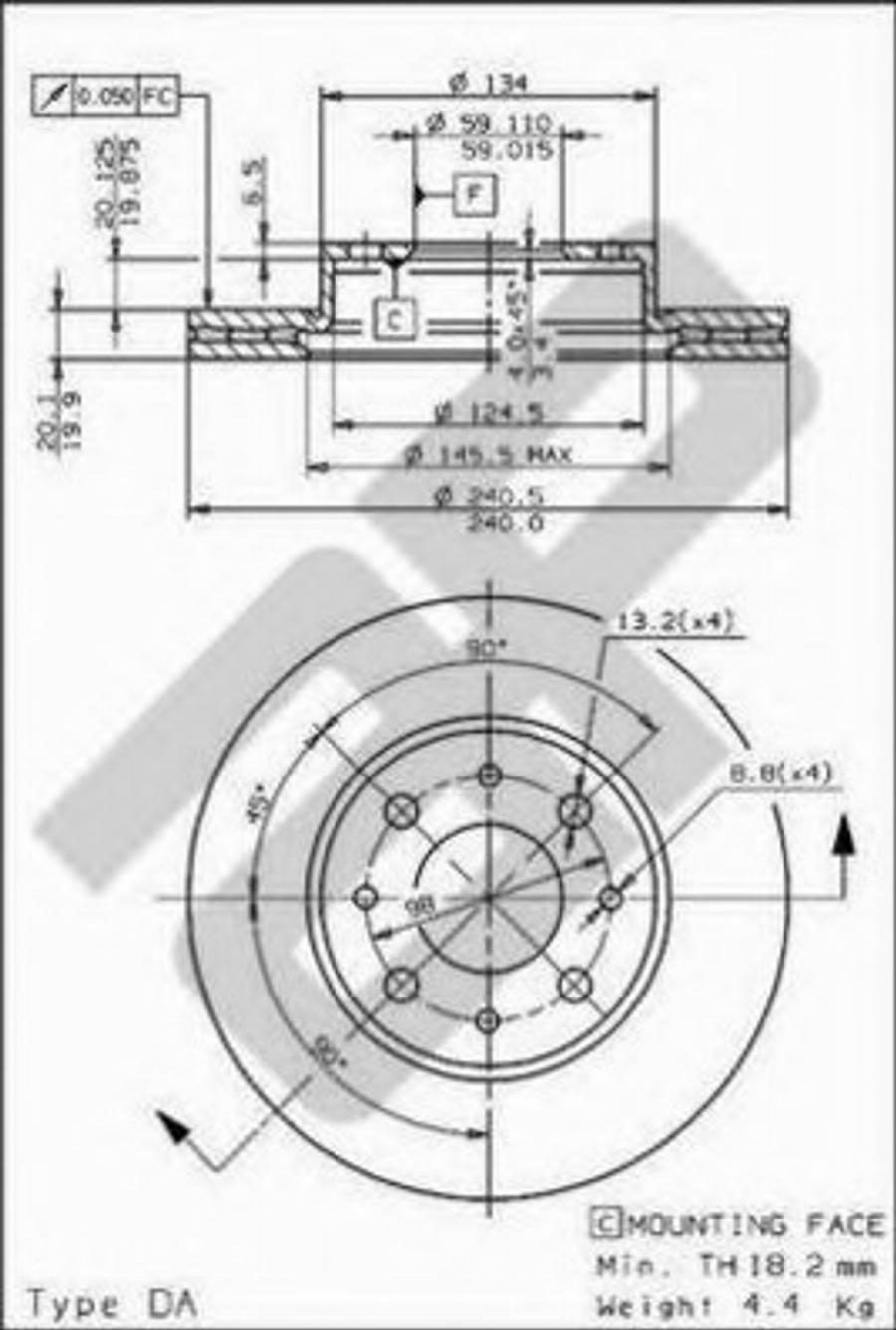 Metzger 24706 - Тормозной диск avtokuzovplus.com.ua